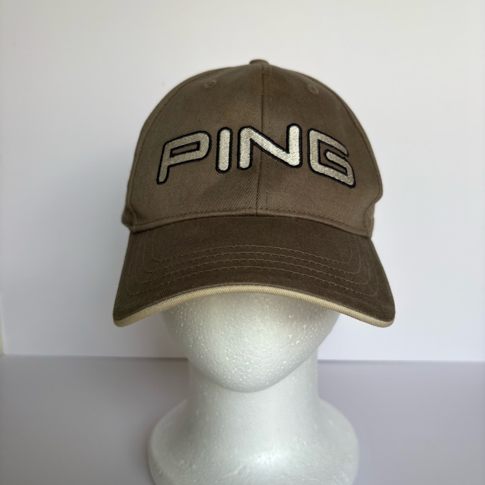 Ping Golf G2 Khaki Golf Cap Si3 Driver L/XL 100% Cotton